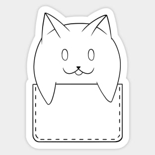 The cat in the pocket. Sticker